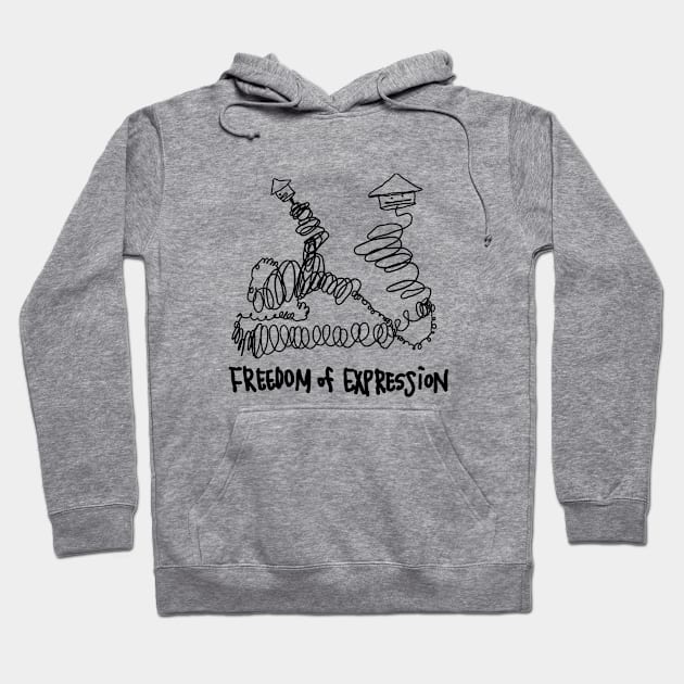 freedom of expression Hoodie by zzzozzo